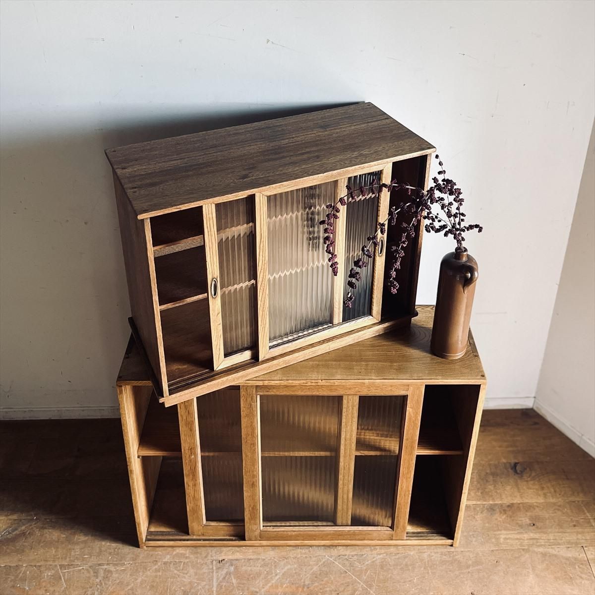 ※引き取り限定、アンティーク家具③ 古家具　キャビネット　古民家 スギのキャビネット - 古家具・古道具 アンティーク家具 kubu