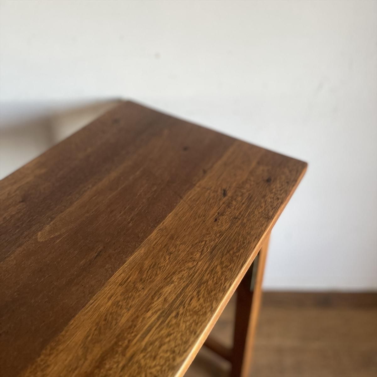 昭和レトロ 長机 長机/テーブル/ブックシェルフ付き/04457 - 古家具・古道具