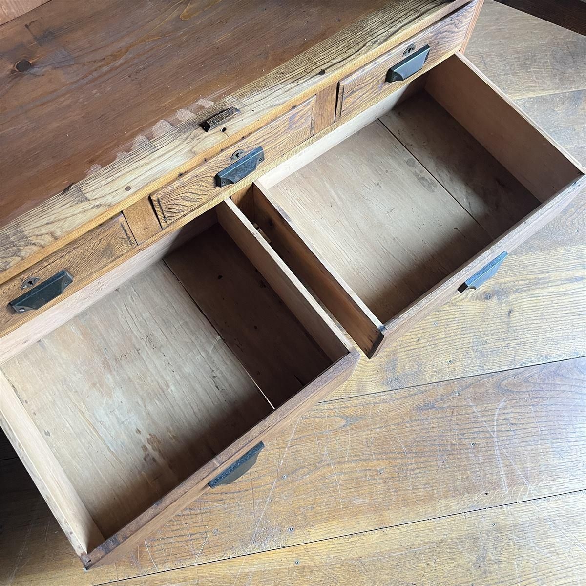 二段式食器棚 - 古家具・古道具 アンティーク家具 kubu（クブ）