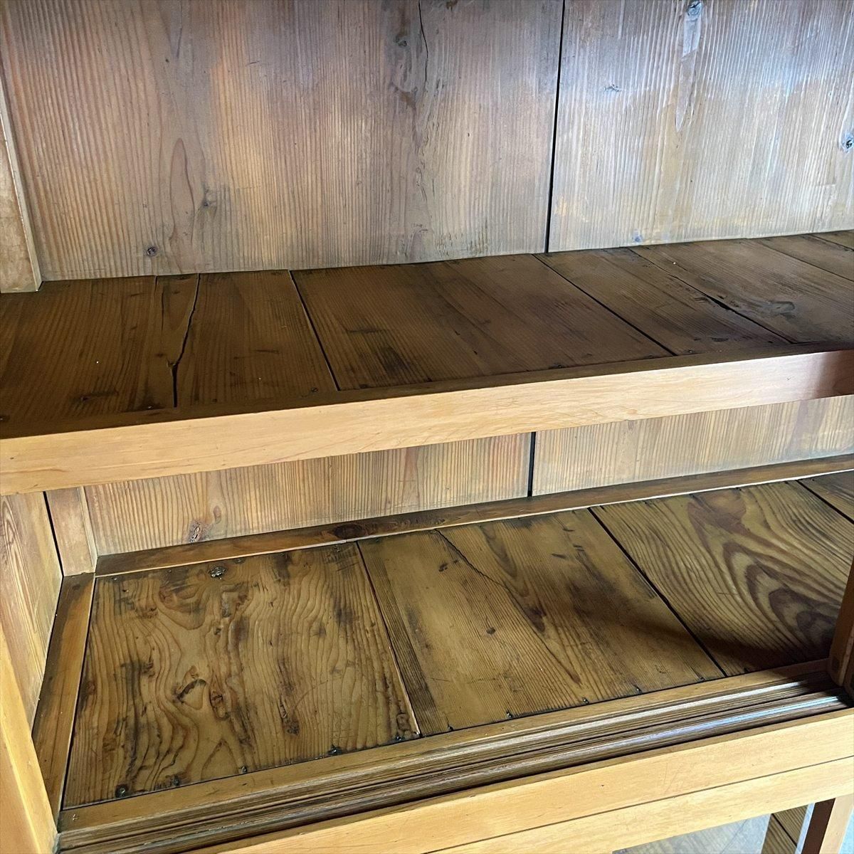 水屋/杉と松/ゆらゆらガラス - 古家具・古道具 アンティーク家具 水屋/杉と松/ゆらゆらガラス - 古家具・古道具 アンティーク家具