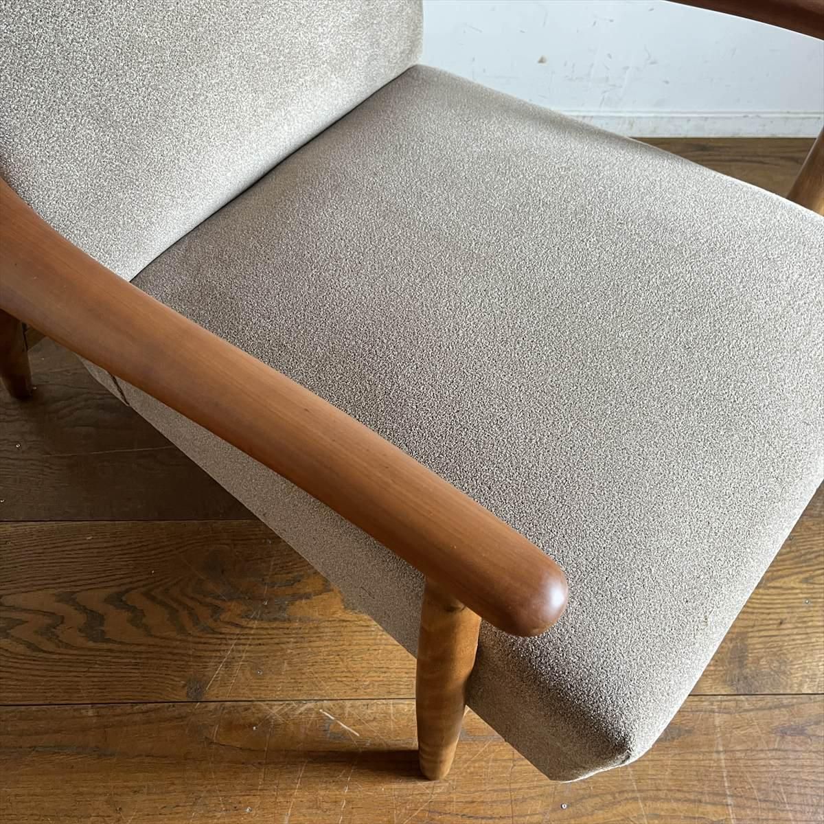 北海道民芸家具 樺無垢材 1人掛けソファ 1Pソファ A 飛騨産業 北海道民芸家具 ソファー 1人掛け ソファ 一人掛け 1P