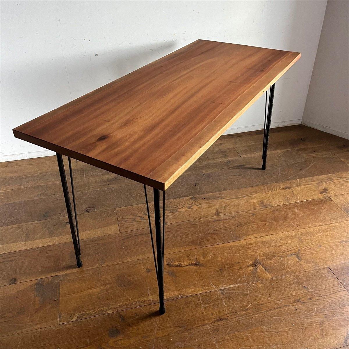 鉄脚テーブル/カツラ - 古家具・古道具 アンティーク家具 kubu