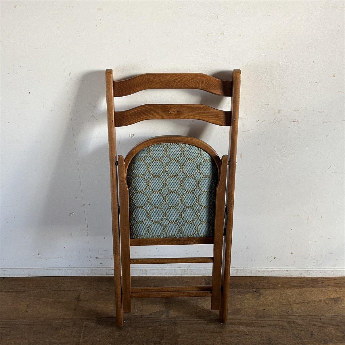 折りたたみ椅子/ブナ/mina perhonen/ブルー - 古家具・古道具