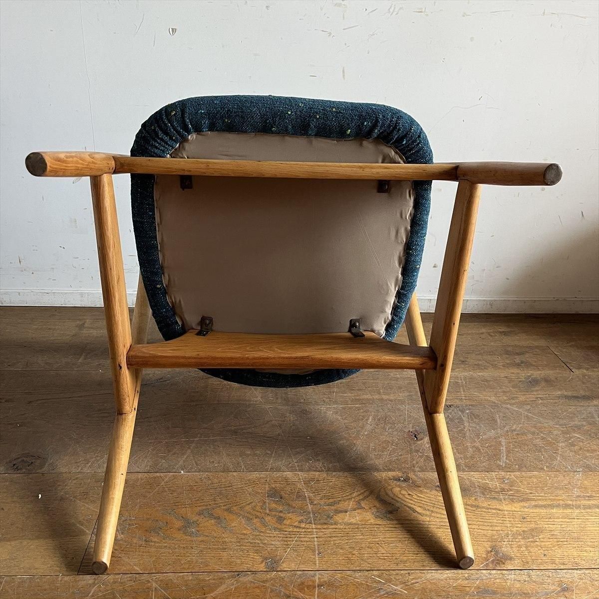 一人掛けのチェア/1960年代飛騨産業EIGER/インディゴブルー - 古