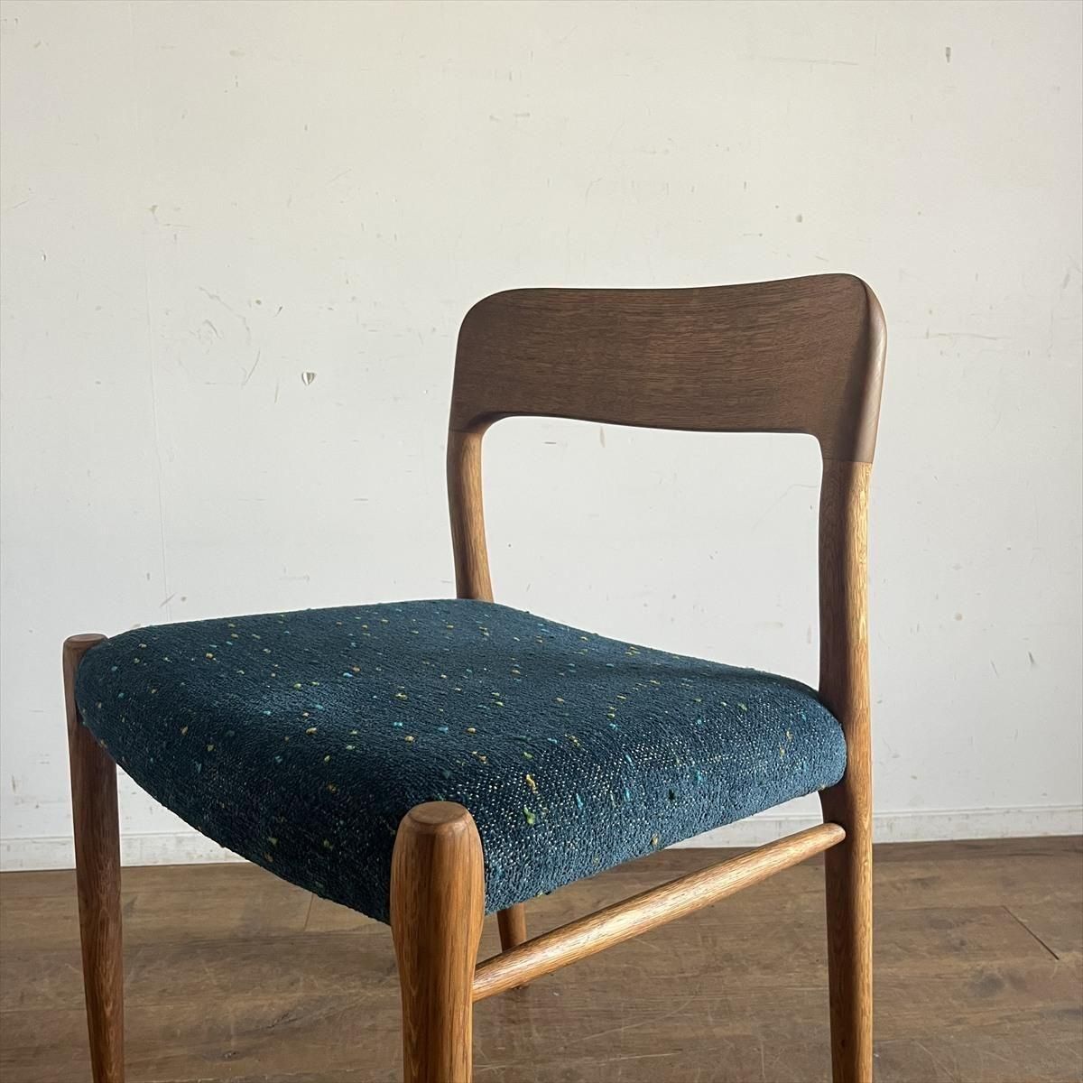 北欧ビンテージ　JLモラー　No.75 チェア　オーク　デンマーク家具 ダイニングチェア 北欧 ビンテージ JLモラー J.L.Mollers Model