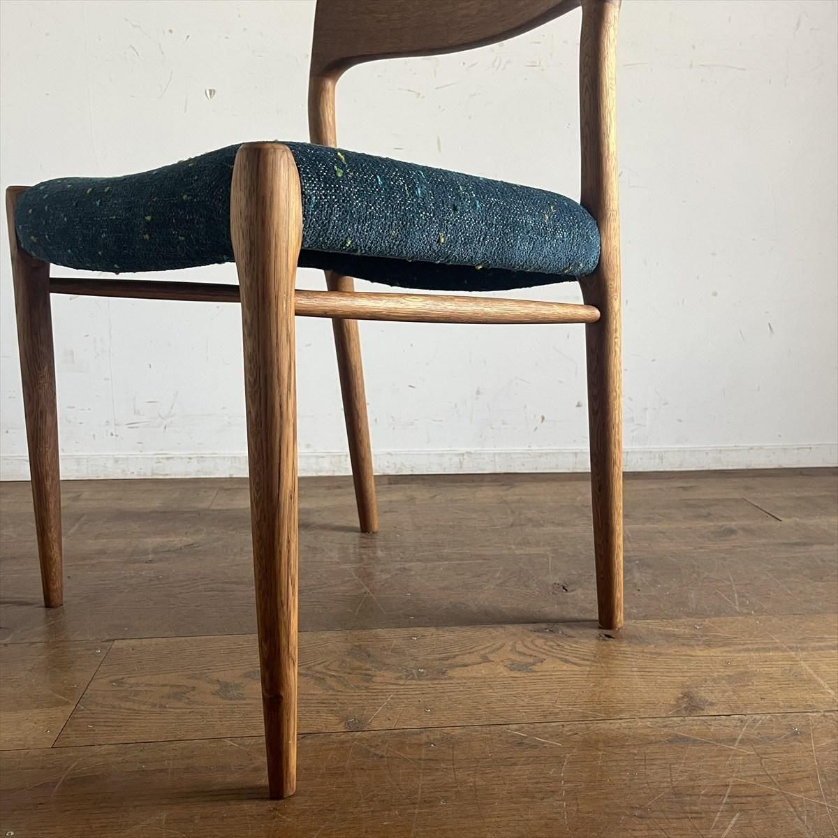 北欧ビンテージ　JLモラー　No.75 チェア　オーク　デンマーク家具 ダイニングチェア 北欧 ビンテージ JLモラー J.L.Mollers Model