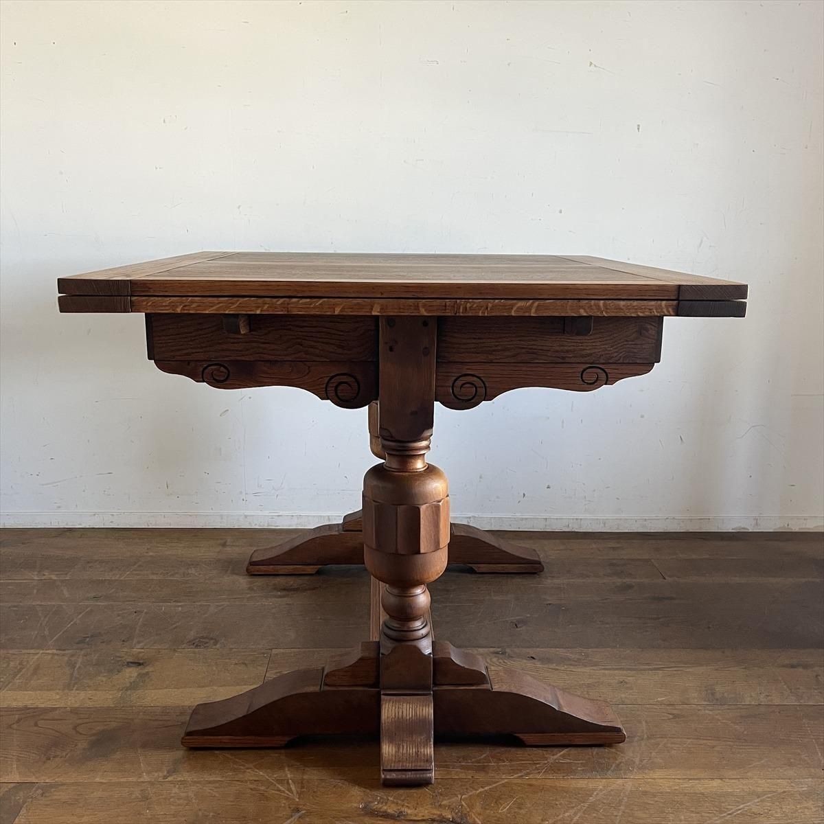 オークのダイニングテーブル - 古家具・古道具 アンティーク家具