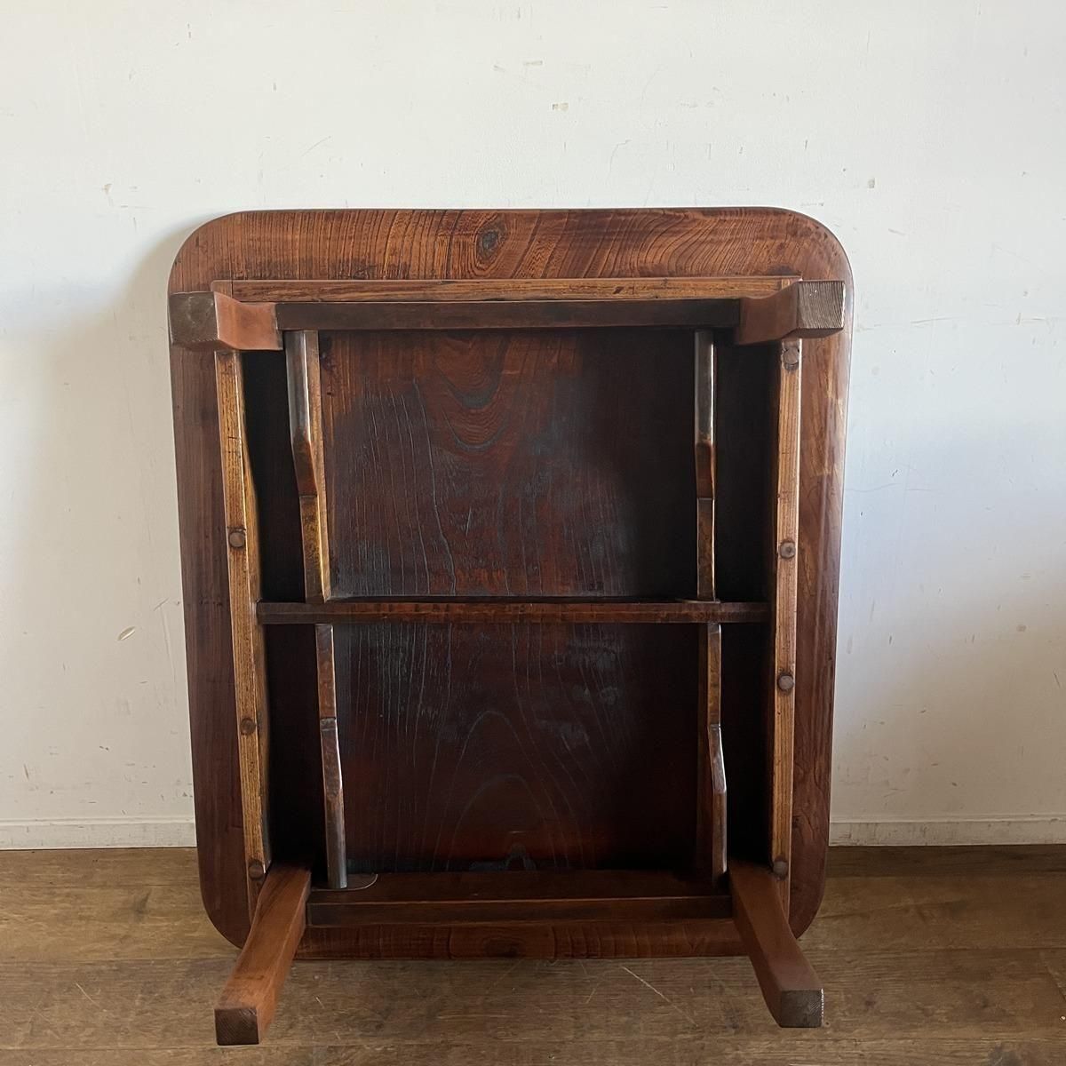 古家具　ちゃぶ台　一枚板　木製 　欅　折り畳み　無垢　時代家具 古家具 ちゃぶ台 一枚板 木製 欅 折り畳み 無垢 時代家具
