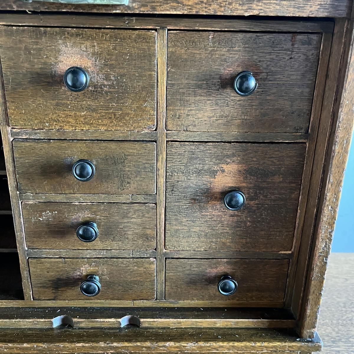 蛇腹扉の小引き出し - 古家具・古道具 アンティーク家具 kubu