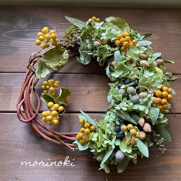 アナベルリース アジサイ（アナベル）リース グリーン20cm | relaxtime-tsunan