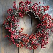 ツルウメモドキリース（中） - ナチュラルリース森の木