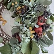 パニカムとケイトウの実ものたっぷりハーフリース シャリンバイ