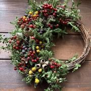 スモークツリーリース M - ナチュラルリース森の木