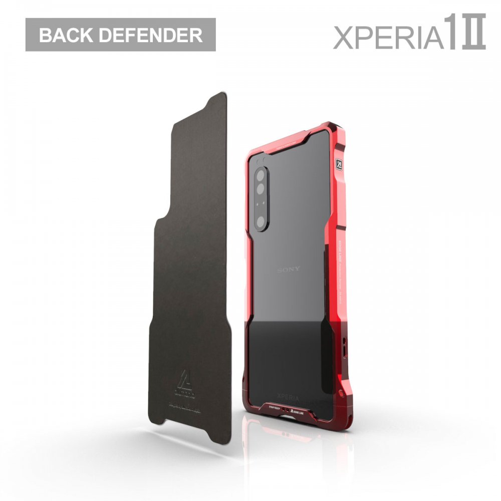 BACK DEFENDER for Xperia1II(mark2)　バンパー装着後の背面保護に役立ちます。