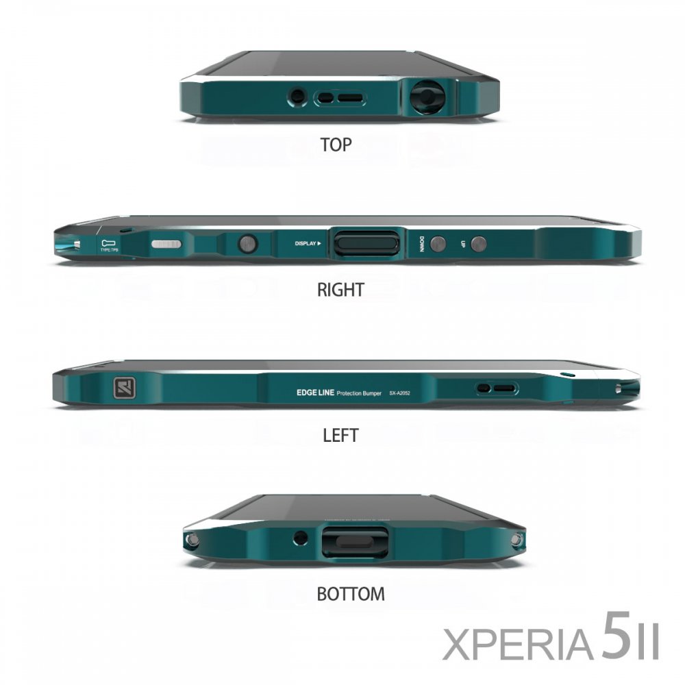 alumania/ EDGE LINE-Bumper for SONY:XPERIA5II (ファイブ・マークツー)  SO-52A,SOG02,softbank