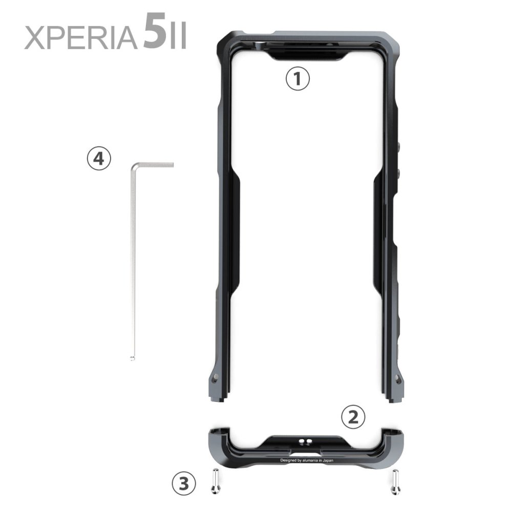 alumania/ EDGE LINE-Bumper for SONY:XPERIA5II (ファイブ・マークツー)  SO-52A,SOG02,softbank