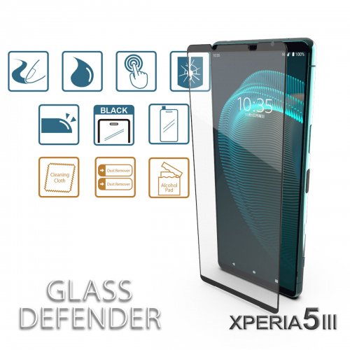 GLASS DEFENDER for［XPERIA 5 III］ (SILK PRINT-2.5D)