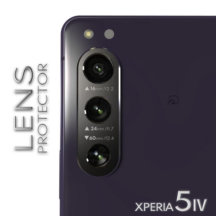 レンズプロテクター 【XPERIA 5 IV専用】 背面側カメラレンズ表面保護アルミフルビレットカバー
