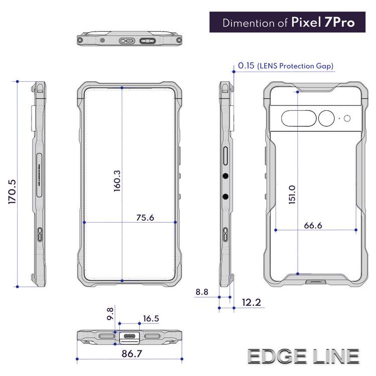 EDGE LINE-BUMPER for Google Pixel 7 Pro 7ProѤǤ