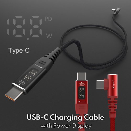 <img class='new_mark_img1' src='https://img.shop-pro.jp/img/new/icons1.gif' style='border:none;display:inline;margin:0px;padding:0px;width:auto;' />USB-C (C to C ) Charging Cable with Power Display <PDб> MAX100W