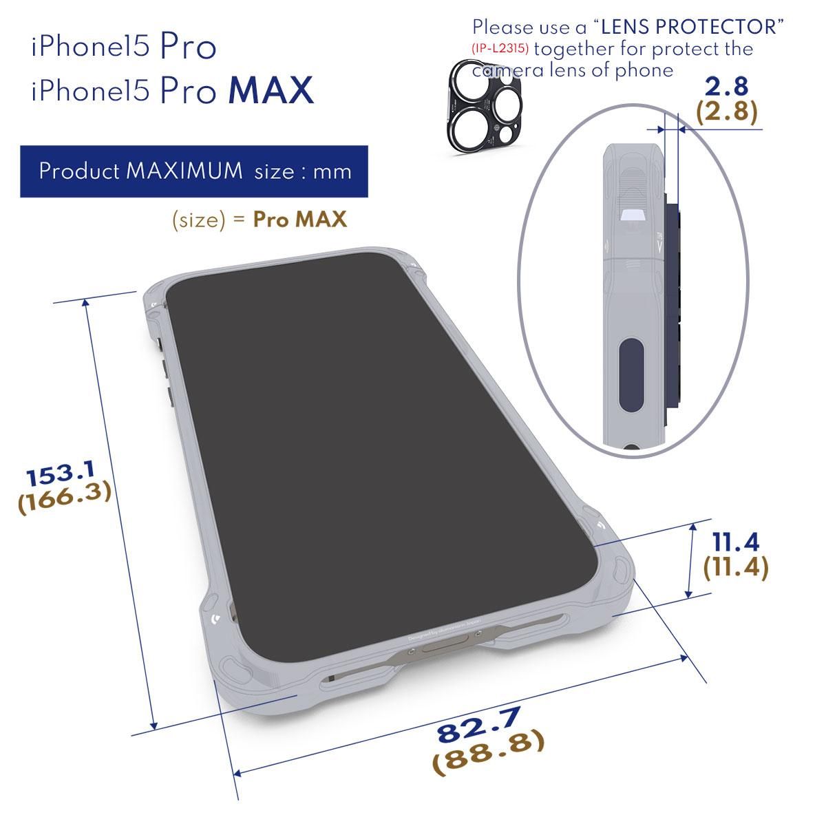 EDGE LINE for iPhone15 Pro (6.1”) | アルミフルビレットの