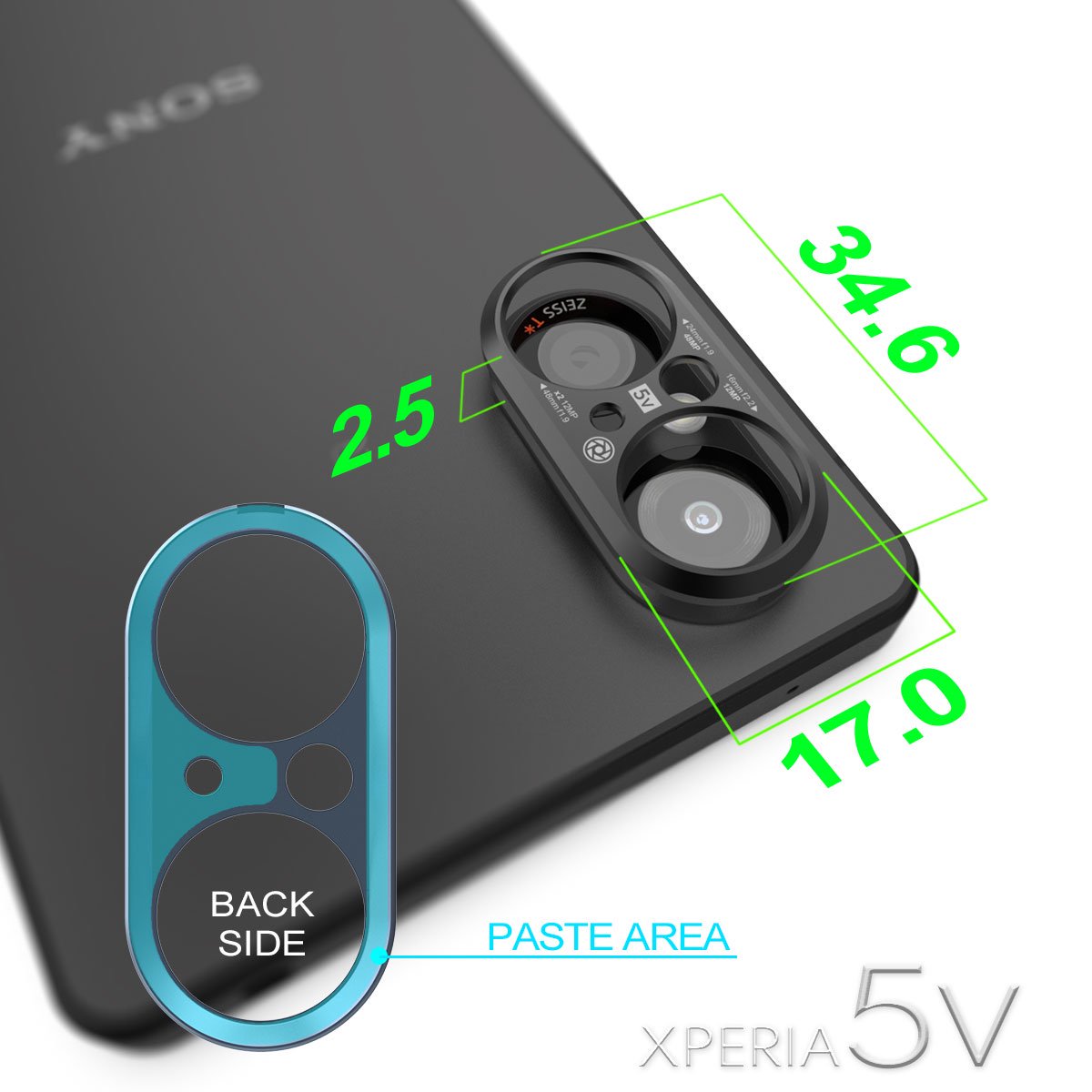 佤ʡξ̥ơLENS PROTECTOR for XPERIA 5 V (ե֡ޡե)