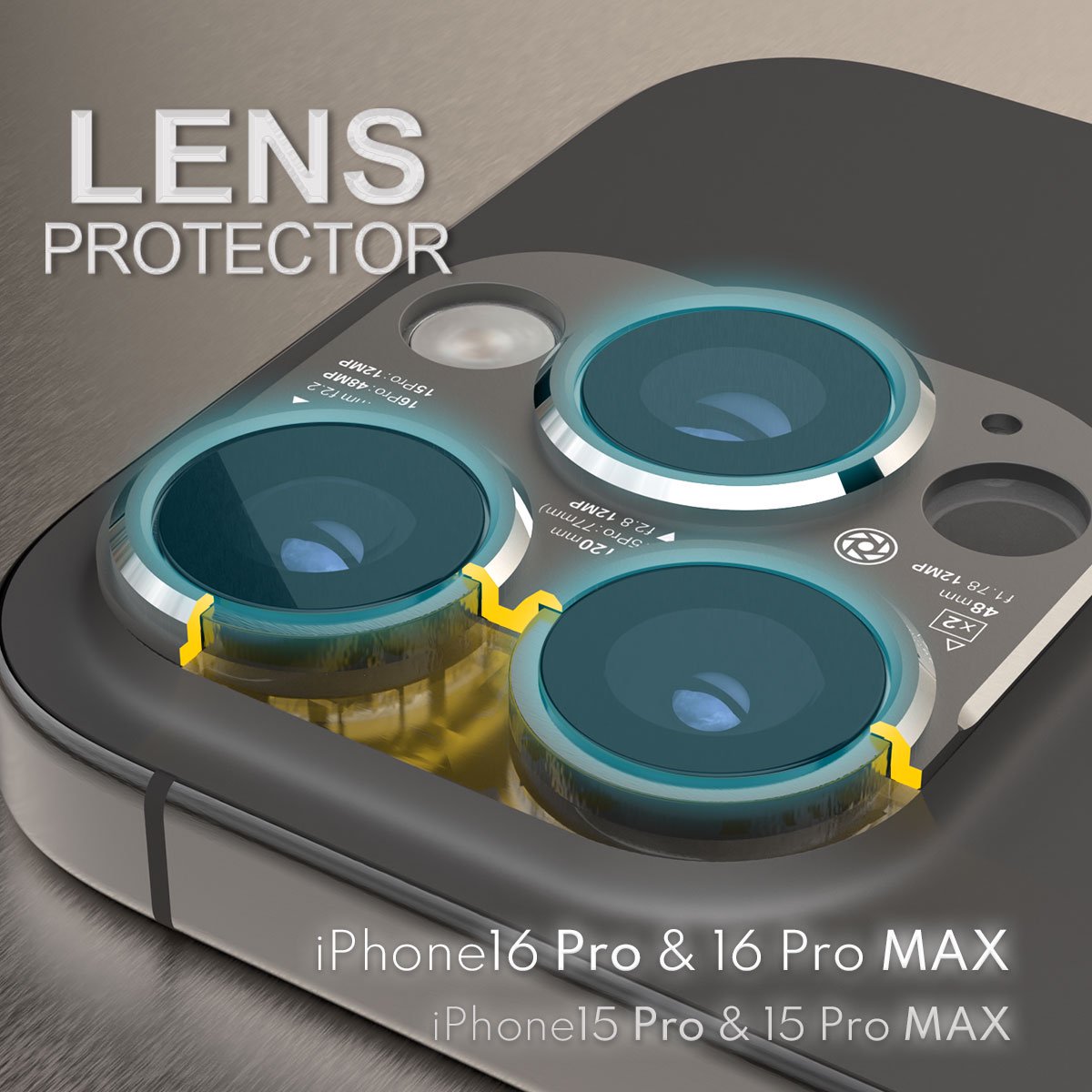 LENS PROTECTOR for iPhone16 Pro & iPhone16 Pro MAX