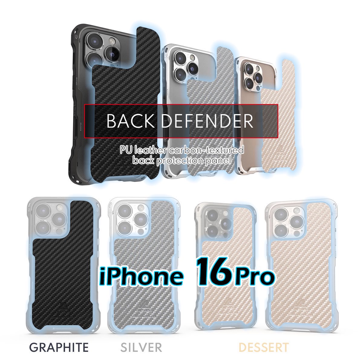 <img class='new_mark_img1' src='https://img.shop-pro.jp/img/new/icons1.gif' style='border:none;display:inline;margin:0px;padding:0px;width:auto;' />OPTIONBACK DEFENDER for iPhone16 Pro MAXԲ