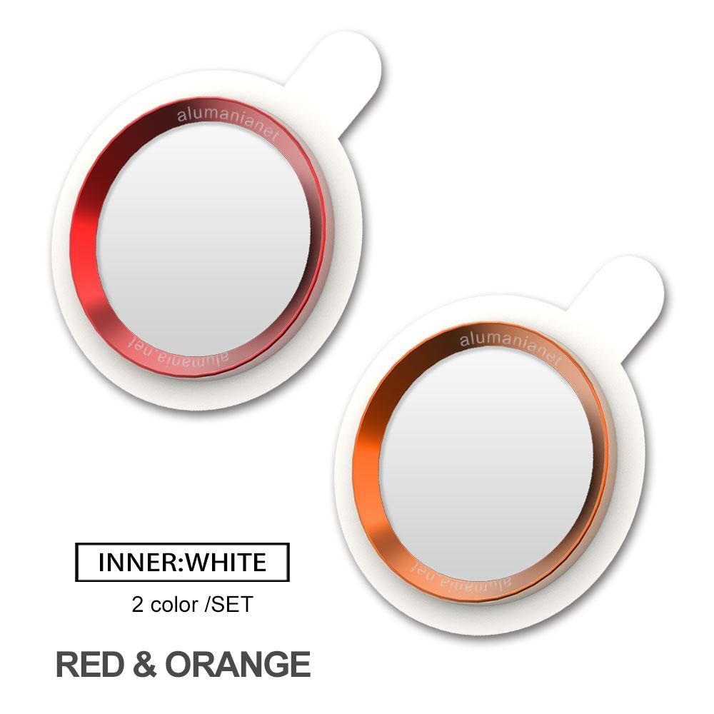 alumania アルミリングホームボタン【ホワイトベース】iPhone,XPERIA