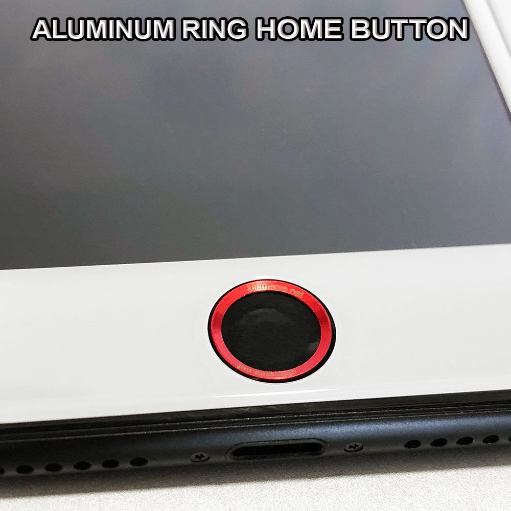alumania アルミリングホームボタン【ホワイトベース】iPhone,XPERIA