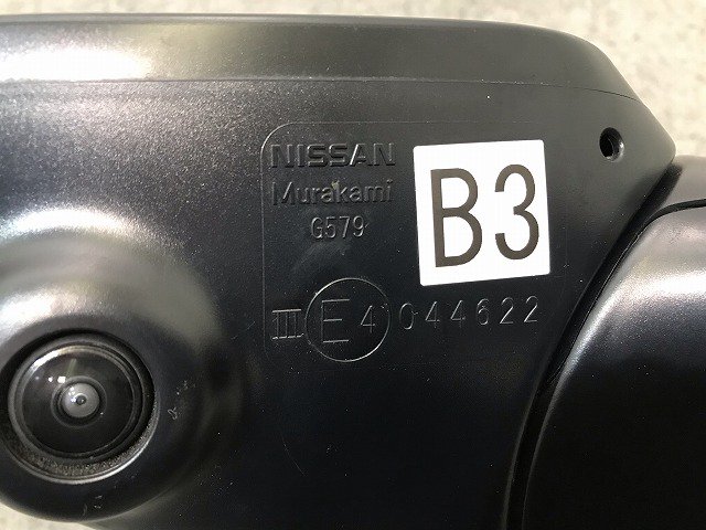 ノート E12/HE12/NE12/SNE12 純正 後期 左ドアミラー 12線 カメラウインカー付 Murakami G579 素地 日産 (107426)