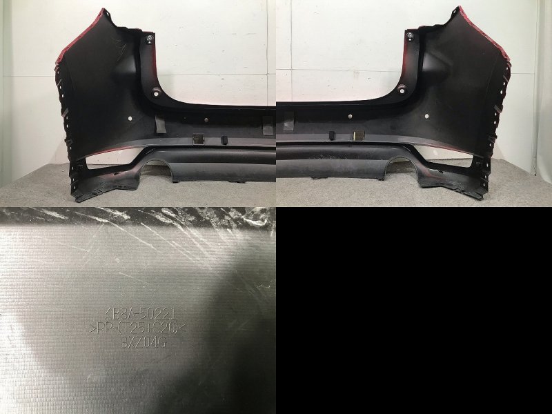 CX-5/CX5 KFEP/KF2P/KF5P 純正 前期 リアバンパー KB8A-50221 ソウルレッドクリスタルメタリック カラーNo.46V  マツダ(109814)