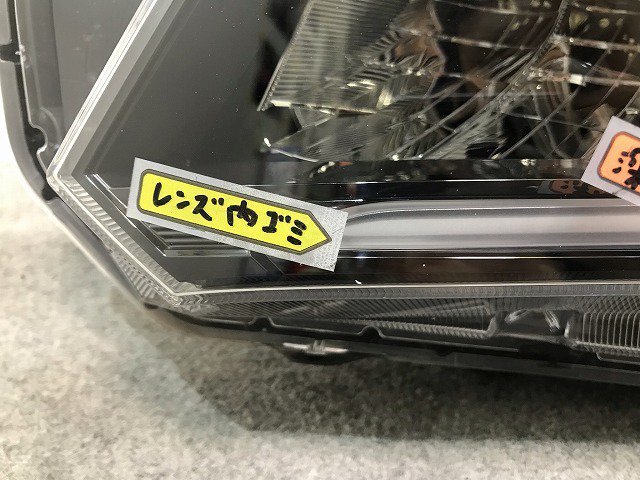 R50629 ステップ ワゴン スパーダ RP3 RP4 RP5 後期 純正 ヘッドライト 左 LED 刻印 J1 KOITO 100-62282 シルバー メッキ 取り付け破損無し