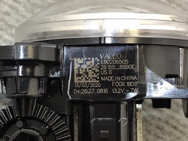 ルークス ハイウェイスター/B44A/B45A/B47A/B48A 純正 左フォグランプ/ライト/レンズ LED VALEO 90206507  26155-8990E 日産 (120607)