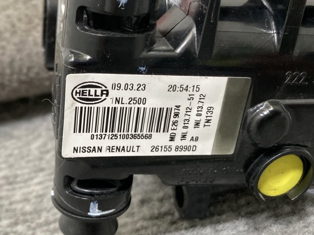 キックス/ノート/エクストレイル P15/E13/T32 純正 左 フォグランプ/フォグライト LED HELLA 26155 8990D 日産 (136510)