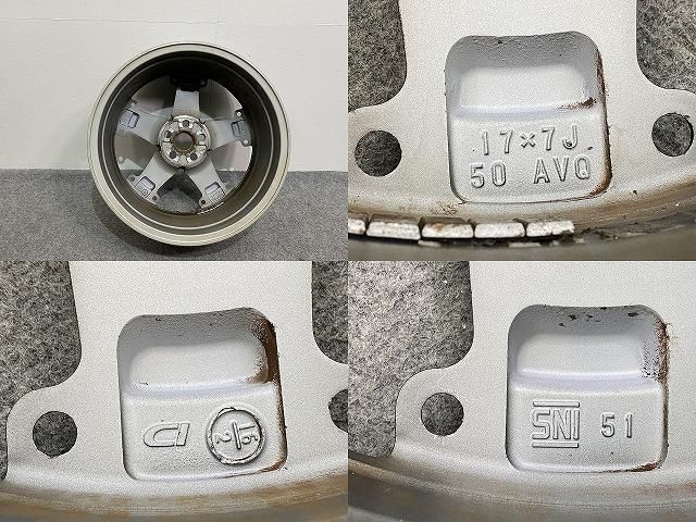 プリウス 50系/ZVW50/ZVW51/ZVW55 純正 ホイール 1本のみ 17x7/ET50/5