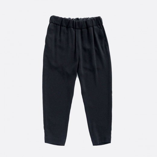 ACETATE & POLYESTER DOUBLE CLOTH TAPERED EASY PANTS