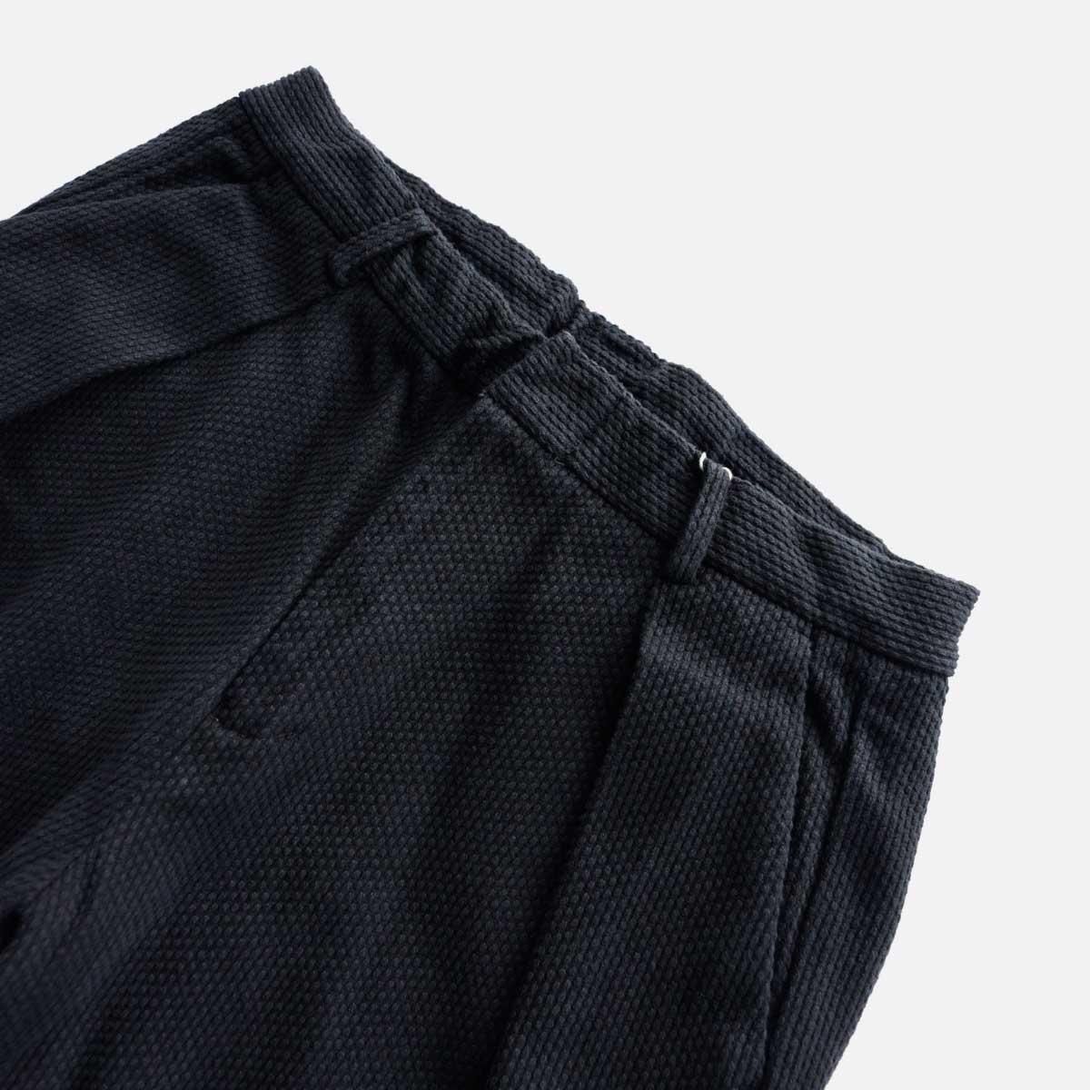 大幅値下げ中！]Sashiko W-Tuck Pants(Black)-