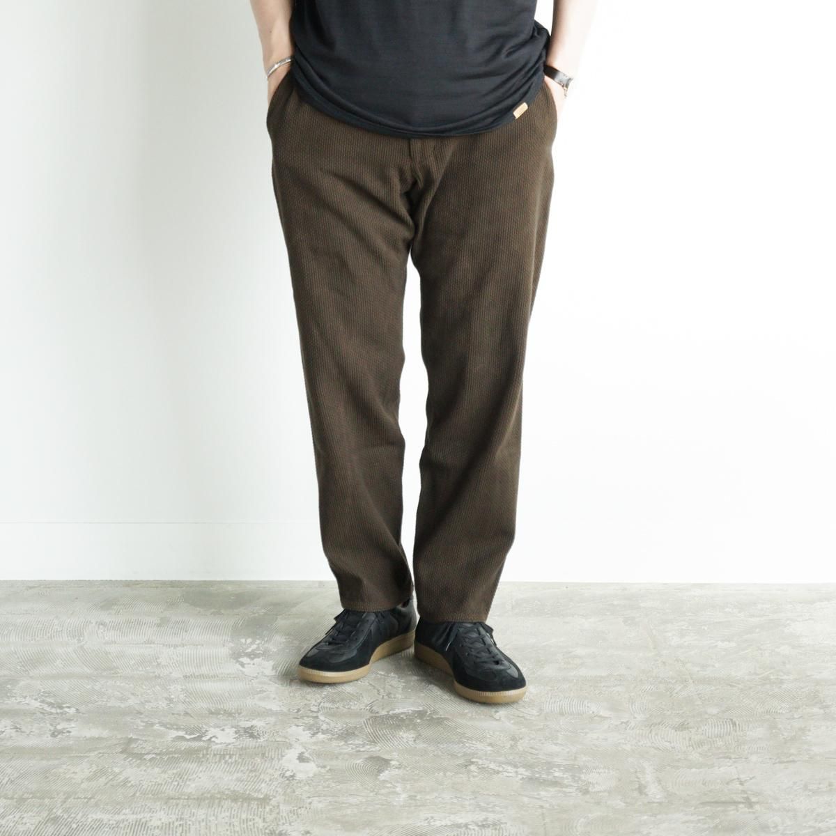 【未使用】COLINA 刺し子 curve slacks