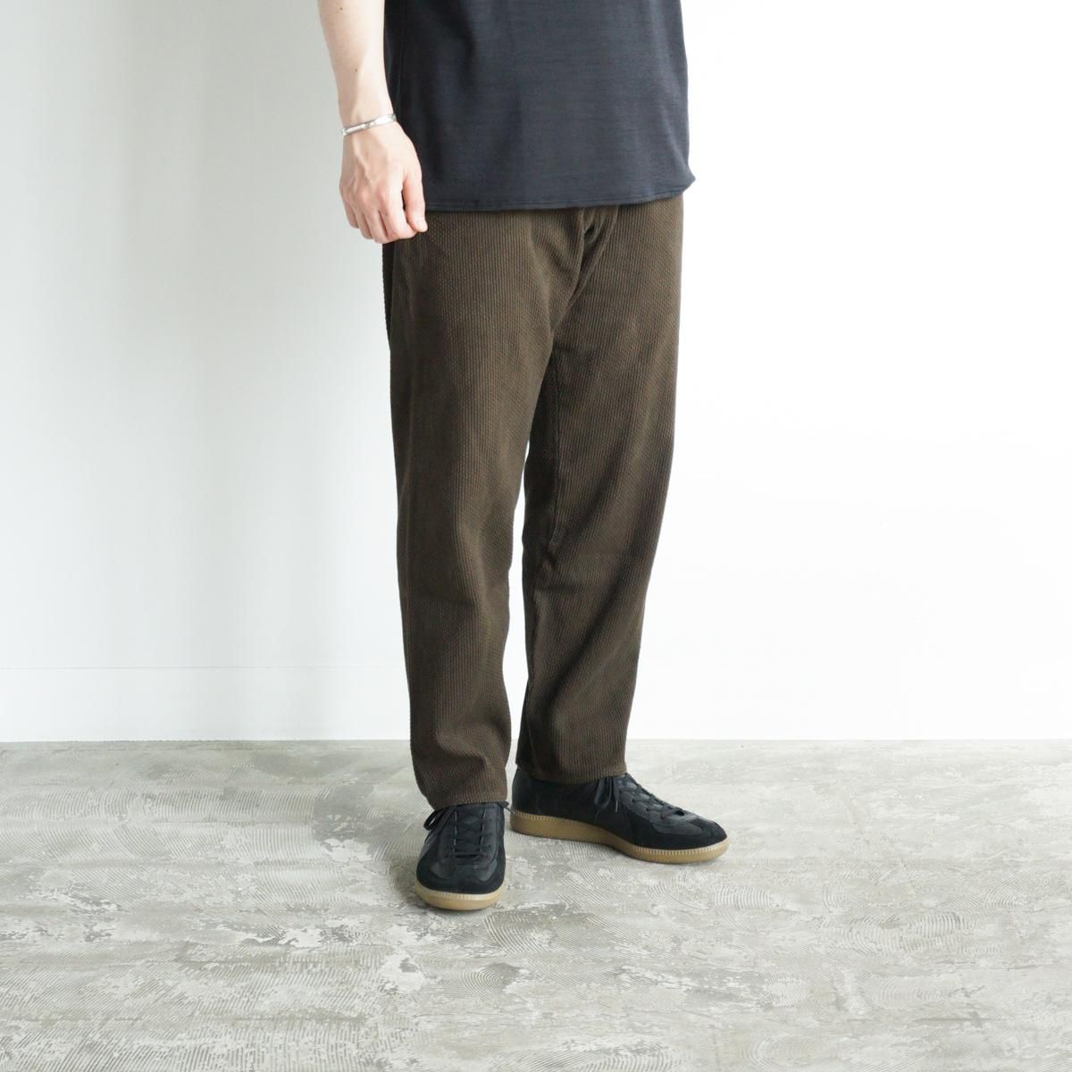 【未使用】COLINA 刺し子 curve slacks