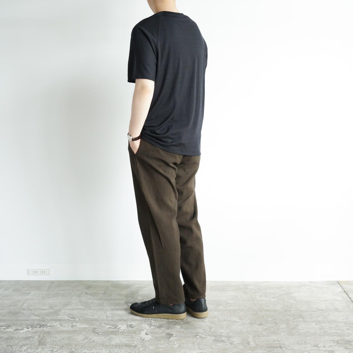 SASHIKO CURVE SLACKS - 香川県高松市のセレクトショップ IHATOVE（イーハトーブ）  A.PRESSE