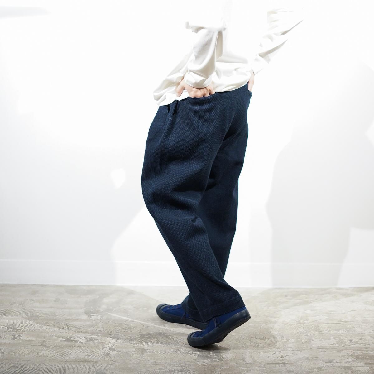セールsale コリーナ Colina 18aw パンツ 刺し子 タック ワイド Sashiko W Tuck Pants ネイビー S G メンズ 訳ありセール格安 Www Centrodeladultomayor Com Uy