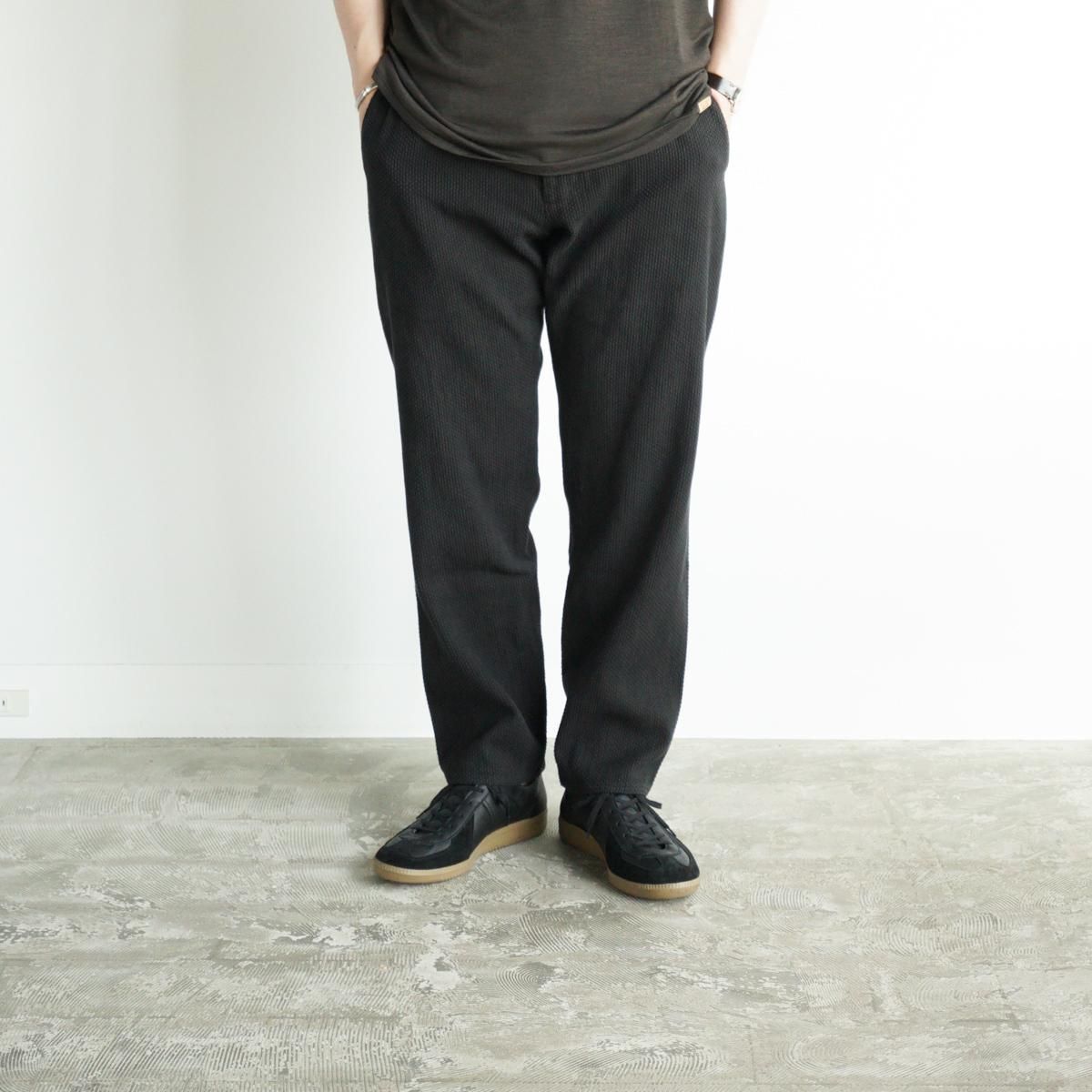 COLINA SASHIKO CURVE SLACKS black M コリーナ