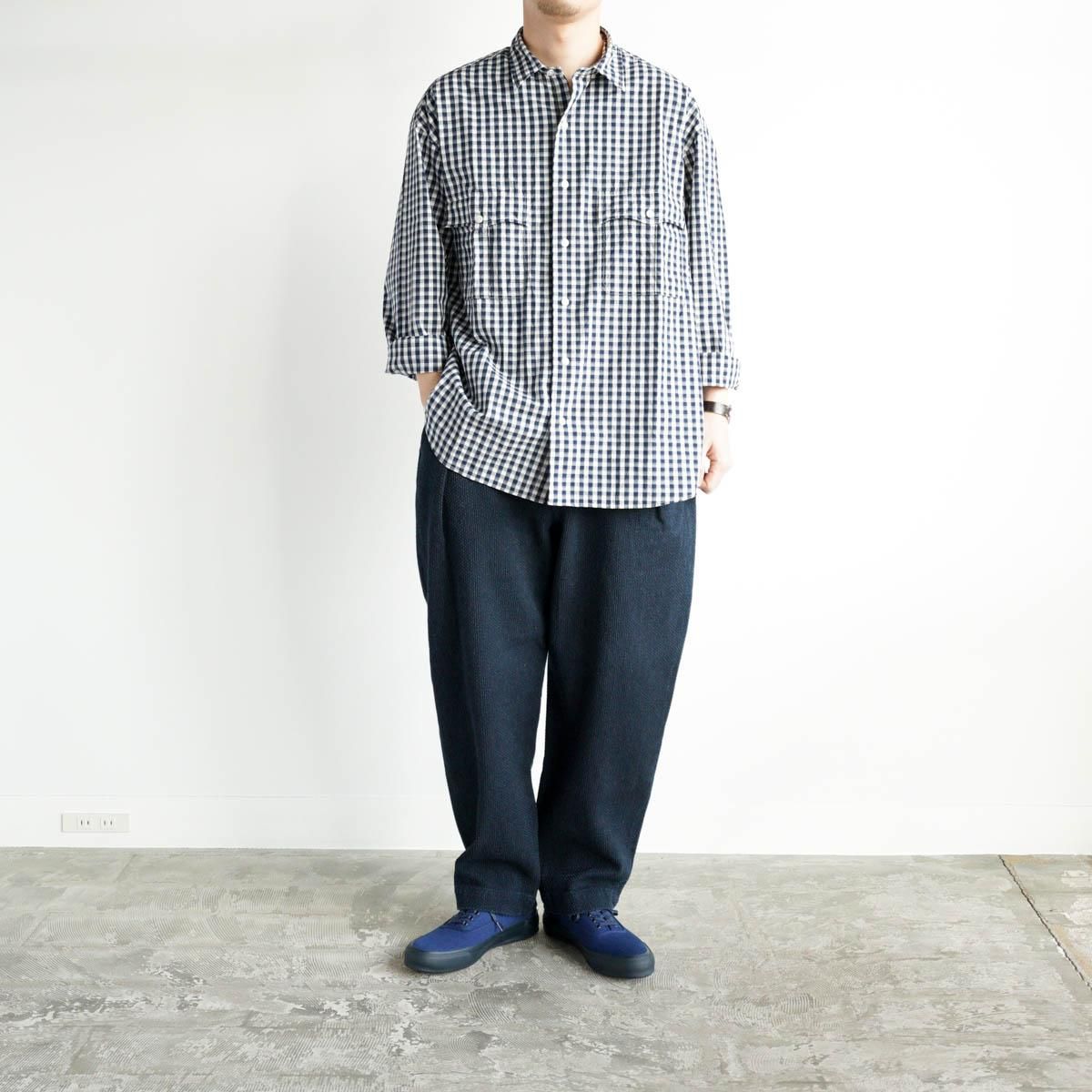 【美品】ポータークラシックROLL UP GINGHAM CHECK SHIRTMaisonMargiela