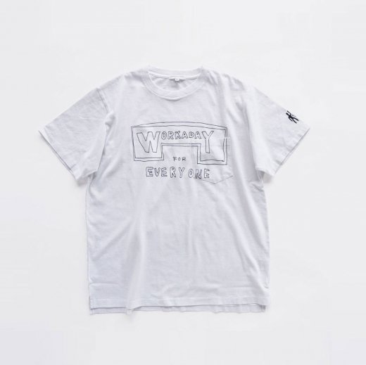 <img class='new_mark_img1' src='https://img.shop-pro.jp/img/new/icons39.gif' style='border:none;display:inline;margin:0px;padding:0px;width:auto;' />WORKADAY PRINTED C/N POCKET TEE -WORKADAY FOR EVERYONE