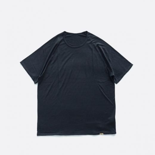 SUPER120S WASHABLE WOOL NEW S/S TEE  