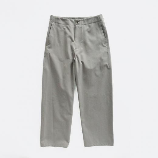 CHAMBRAY GABARDINE MIL TROUSERS