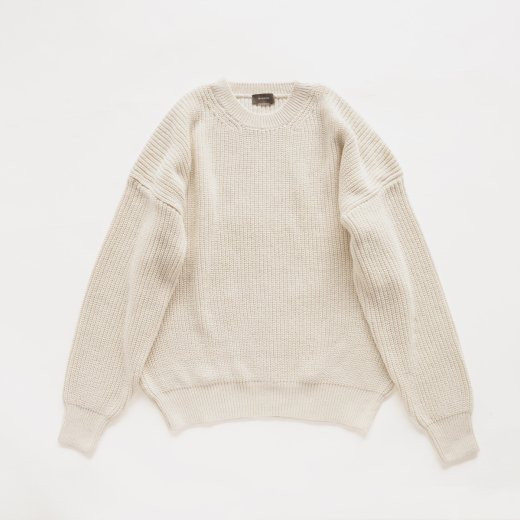 <img class='new_mark_img1' src='https://img.shop-pro.jp/img/new/icons1.gif' style='border:none;display:inline;margin:0px;padding:0px;width:auto;' />COTTON CASHMERE RIB KNIT PULLOVER