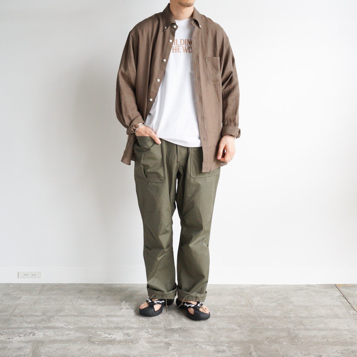 シルバー/レッド GOOD ENOUGH /RIPSTOP FLIGHT パンツ /LARGE