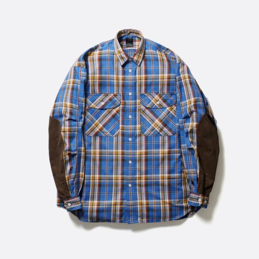 TECH ELBOW PATCH WORK SHIRTS FLANNEL PLAID